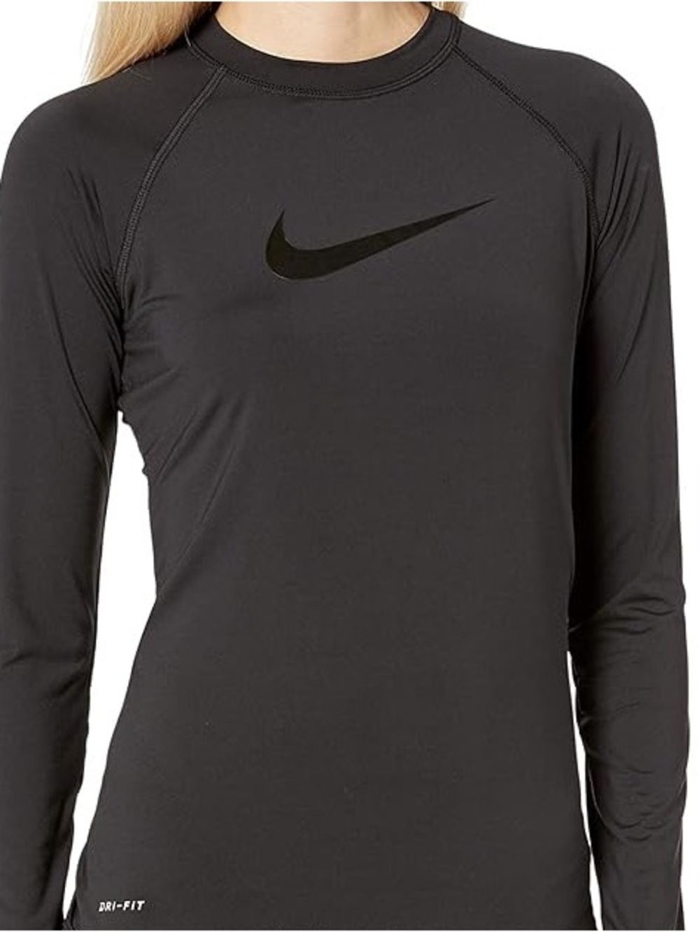 Nike Swim Black Long Sleeve Dri-FIT Performance Top